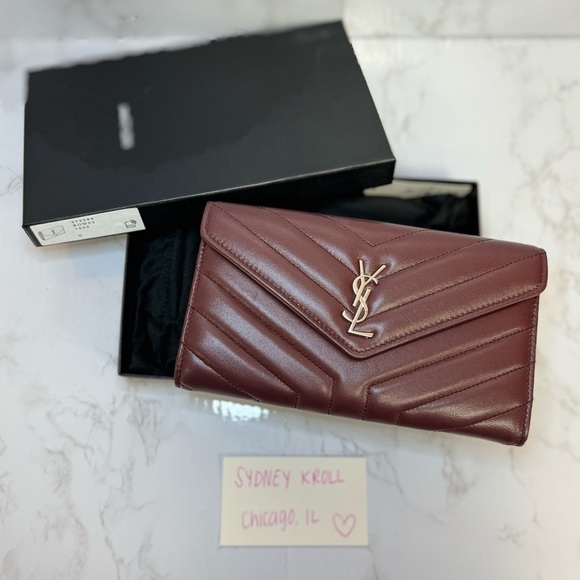 Authentic YSL Saint Laurent Cassandre Quilted Flap Wallet - Picture 12 of 13